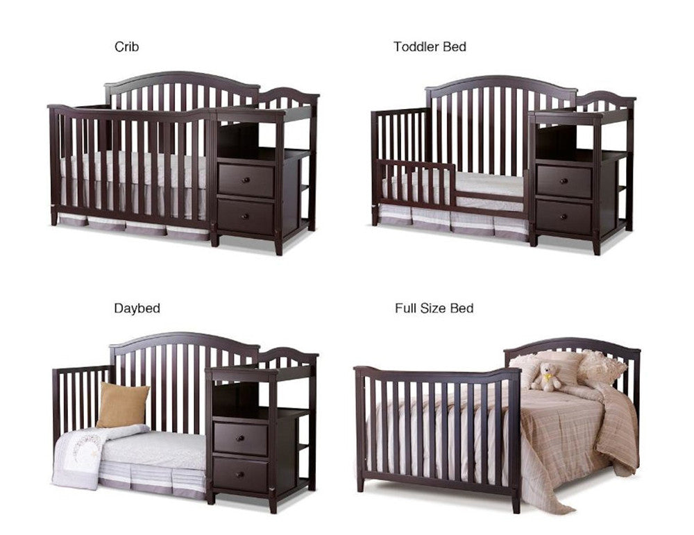 Sorelle Berkley 4 In 1 Crib N Changer in Epresso- Bambi Baby