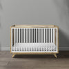 Natural Oak Wood Romina Uptown Classic Convertible Crib - Front View | Bambi Baby