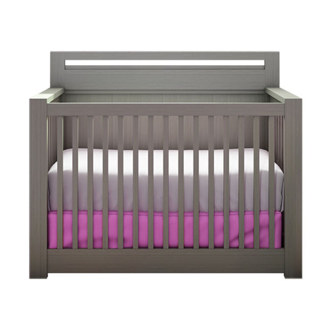 NEST Milano Collection Convertible Crib in Elephant Gray- Bambi Baby