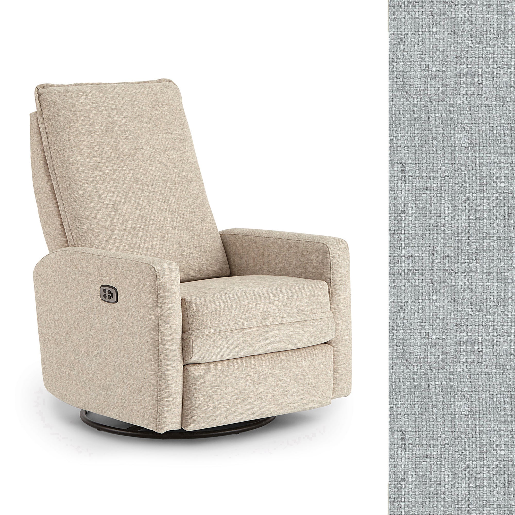 Storytime by Best Chairs Calli Power Swivel Glider Recliner- Bambi Baby