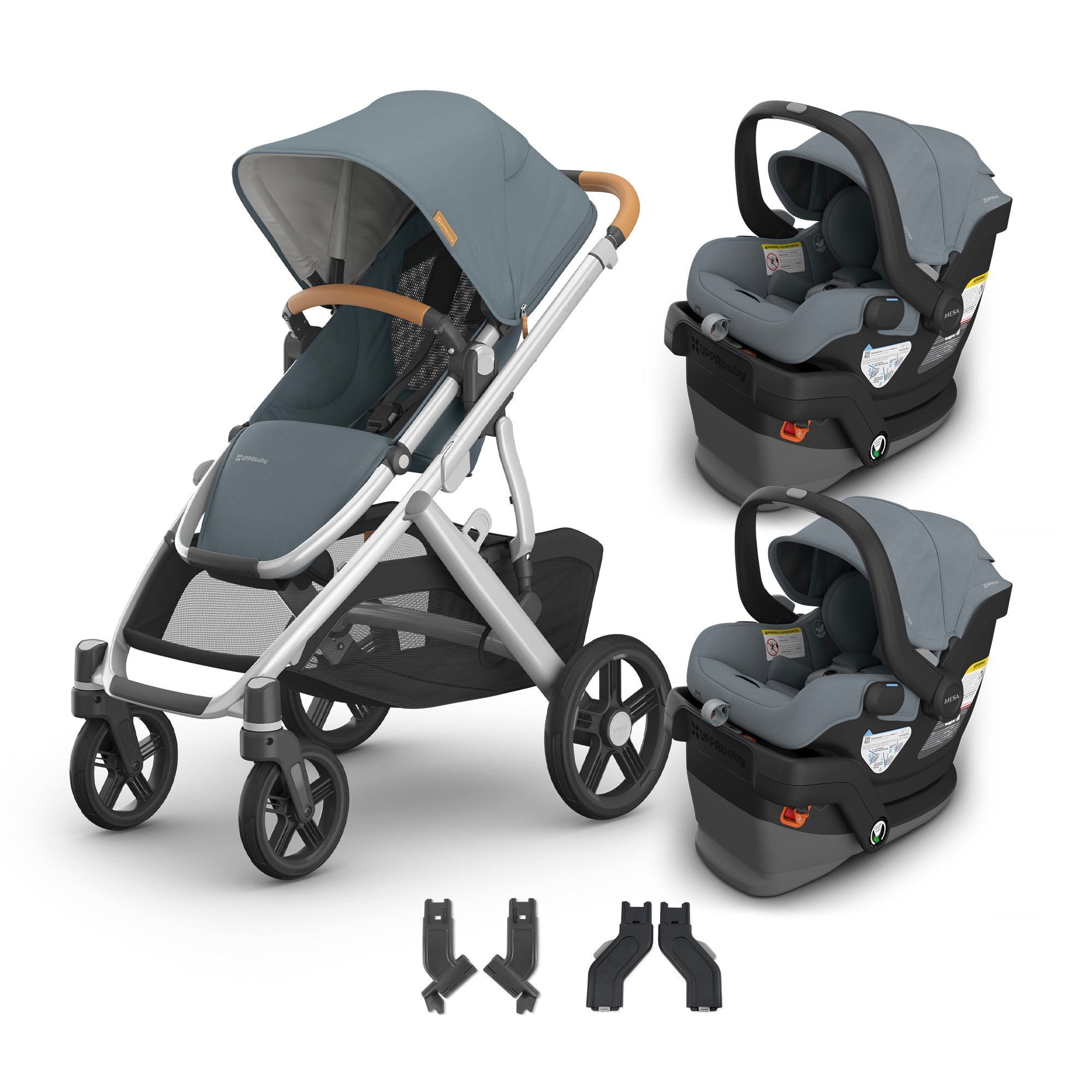 UPPAbaby Vista V3 + MESA V3 Twin Travel System- Bambi Baby