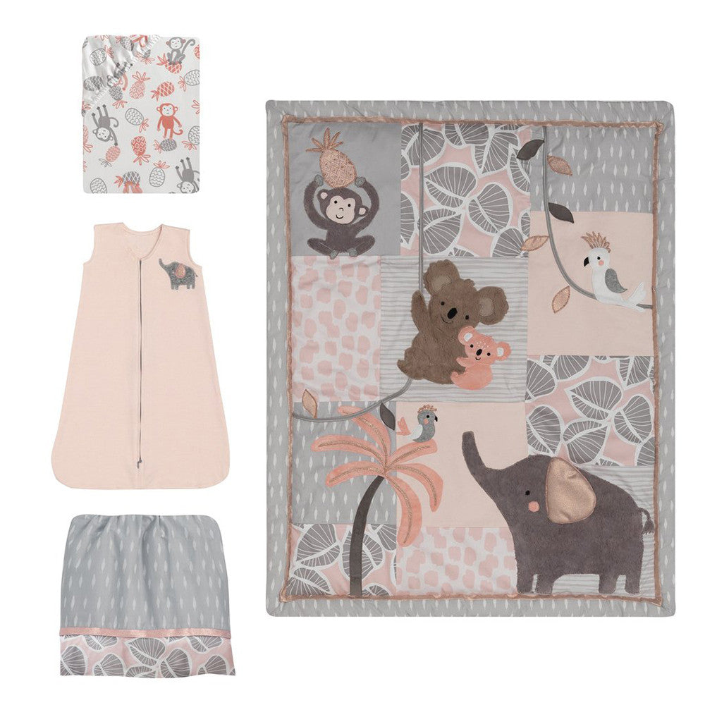 Lambs & Ivy Calypso 4-Piece Bedding Set- Bambi Baby