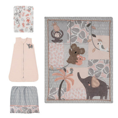Lambs & Ivy Calypso 4-Piece Bedding Set- Bambi Baby