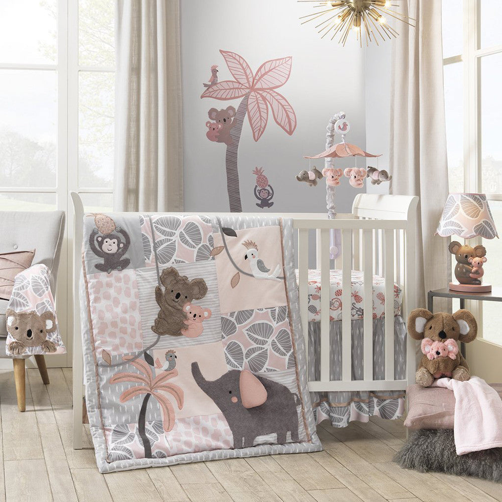 Lambs & Ivy Calypso 4-Piece Bedding Set- Bambi Baby