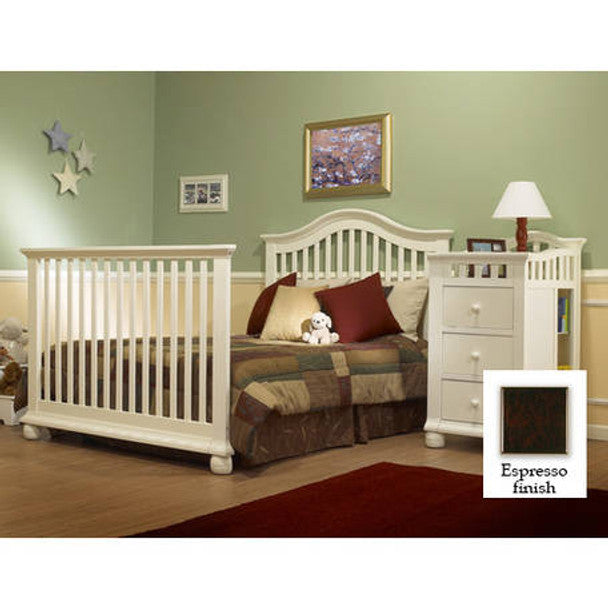 Sorelle Cape Cod Full Size Bed Conversion Kit in Espresso- Bambi Baby