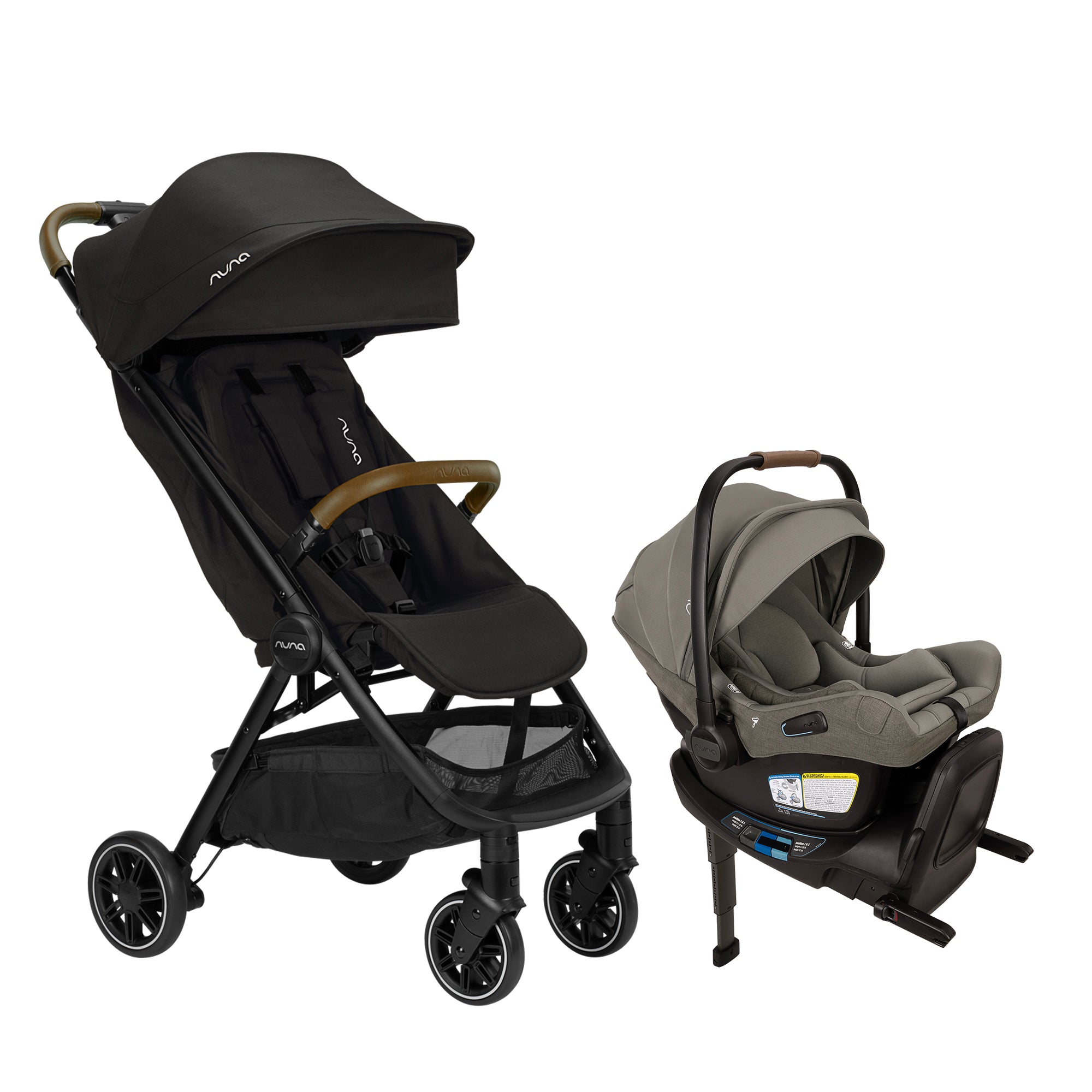 Silver Cross Reef 2 Stroller + Folding Bassinet + Nuna PIPA Aire RX Travel System