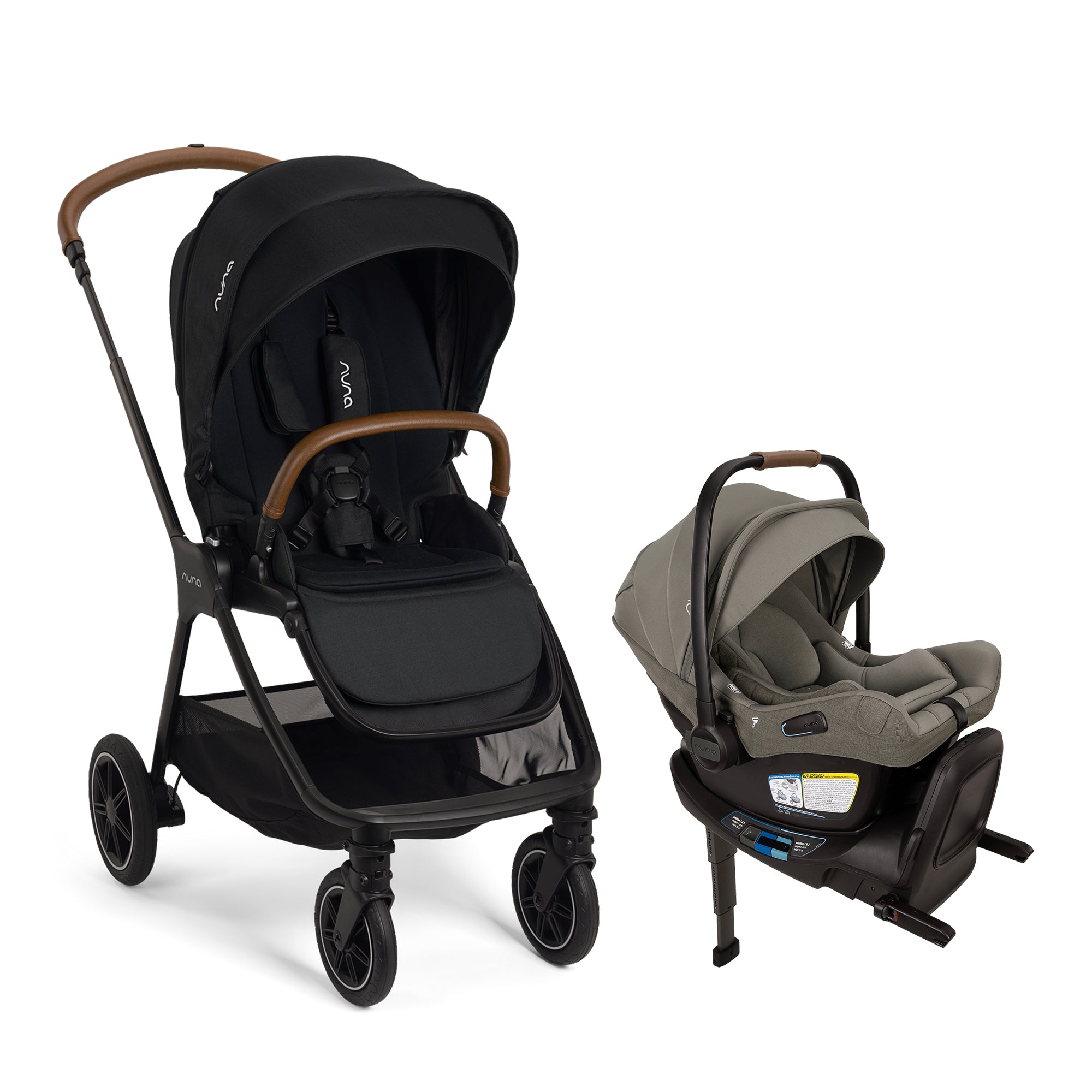 Silver Cross Reef 2 Stroller + Folding Bassinet + Nuna PIPA Aire RX Travel System