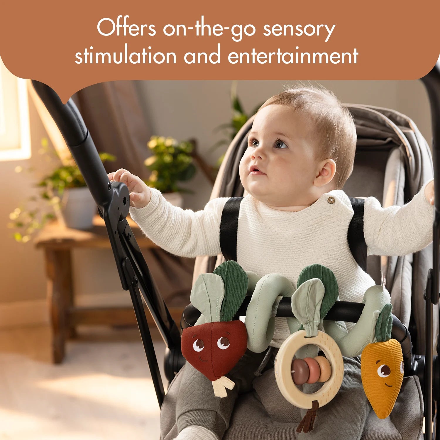 Tiny Love Garden of Adventures Spiral Stroller Activity Toy- Bambi Baby