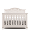 White Romina Dakota Convertible Crib - Front View | Bambi Baby