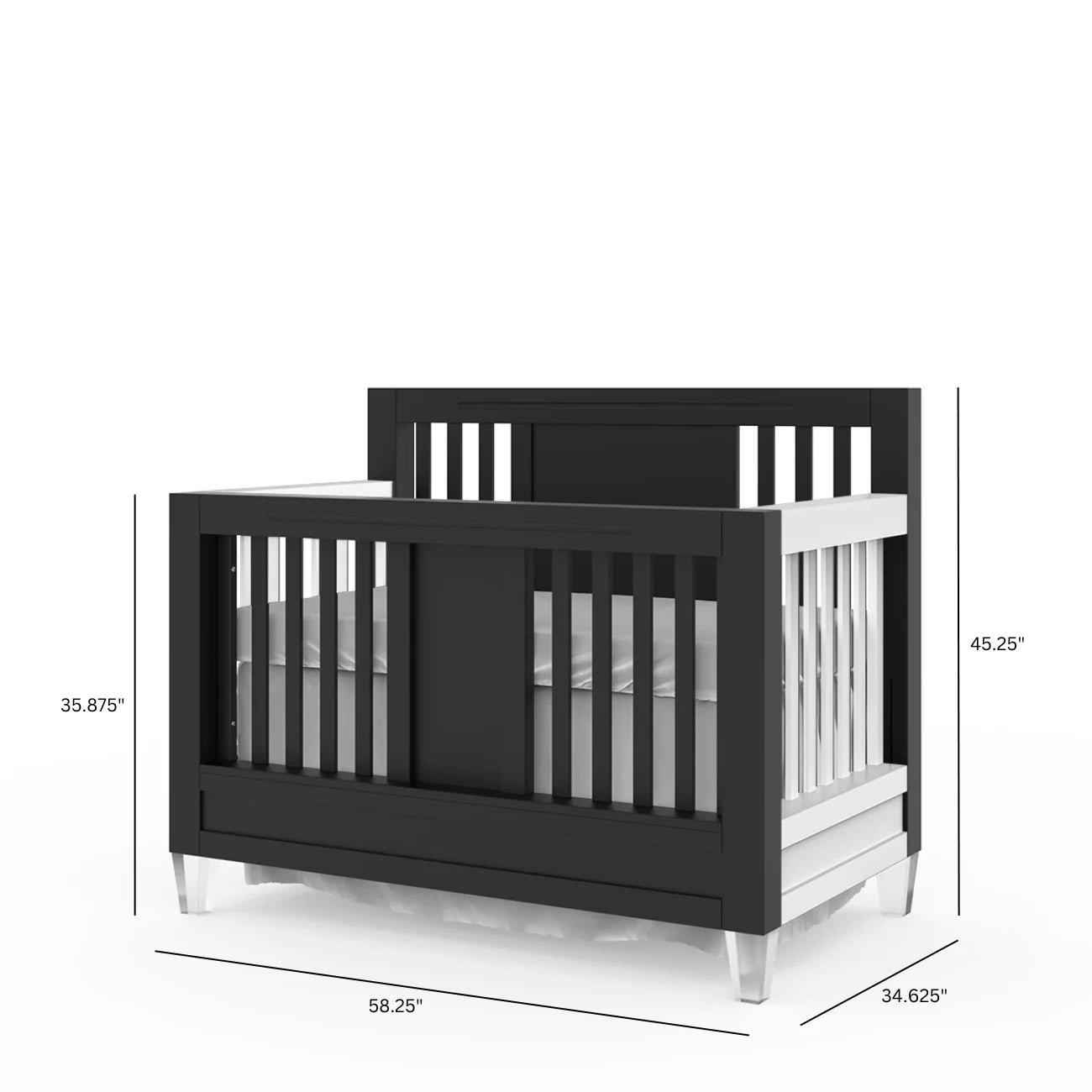Romina Millenario Convertible Crib – Standard 2 Tone- Bambi Baby