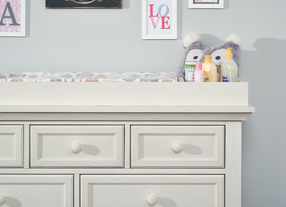 Oxford Baby Cottage Cove Collection Changing Topper in Vintage White- Bambi Baby
