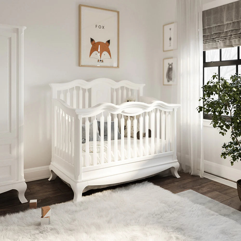 Romina Cleopatra Convertible crib w/ Open Back- Bambi Baby