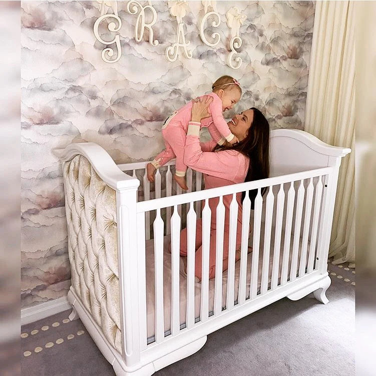 Romina Cleopatra Classic Crib w/ Tufted Sides- Bambi Baby