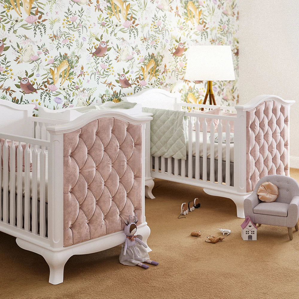 Romina Cleopatra Classic Crib w/ Tufted Sides- Bambi Baby