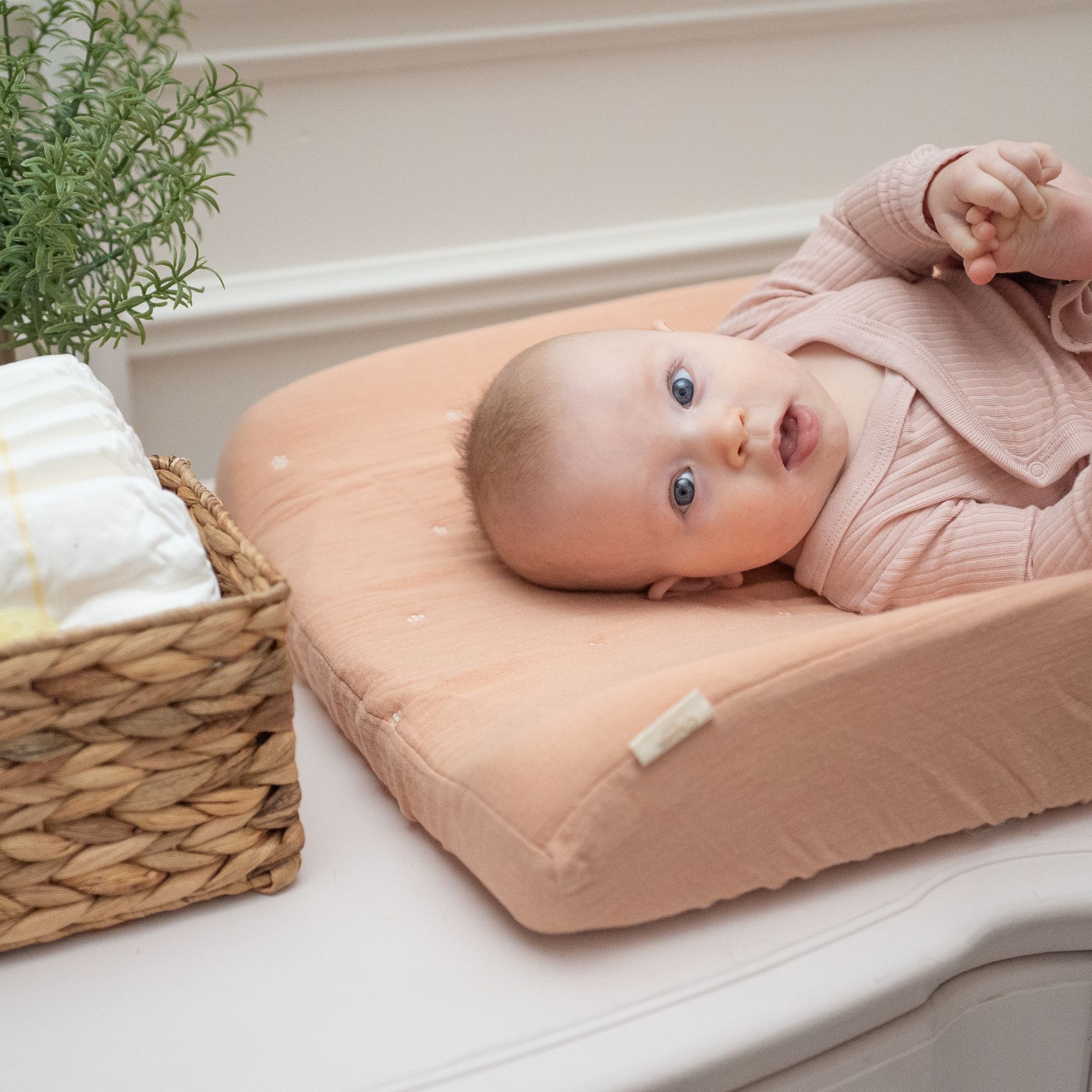 Crane Baby Violet Daisy Tuck Quilted Changing Pad Cover- Bambi Baby