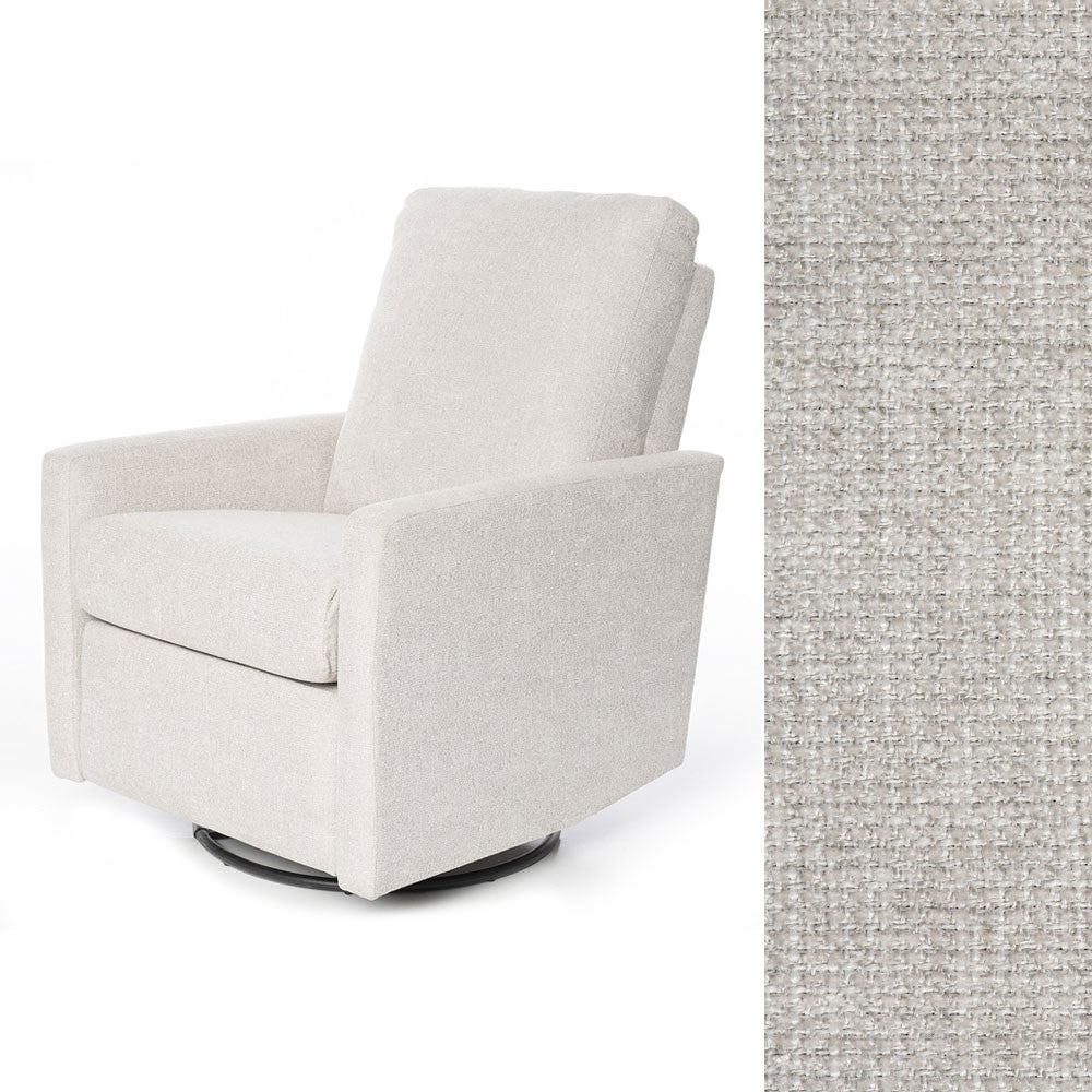 Oilo Drew Glider in Chenille Fog- Bambi Baby