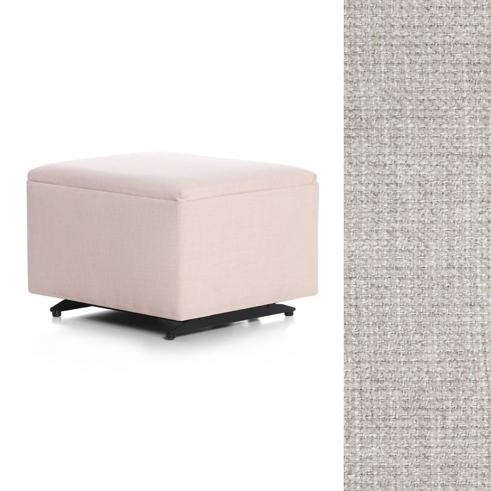 Oilo Ottoman no Skirt in Chenille Fog- Bambi Baby