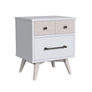 Westwood Rowan 2 Drawer Nightstand in Ash Linen