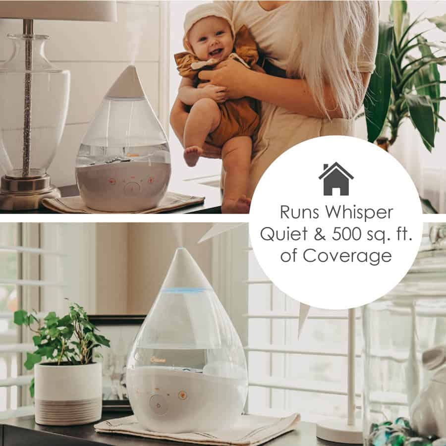 Crane Baby 4-in-1 Top Fill Humidifier with Sound Machine & Night Light- Bambi Baby