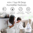 Crane Baby 4-in-1 Top Fill Humidifier with Sound Machine & Night Light - Bambi Baby