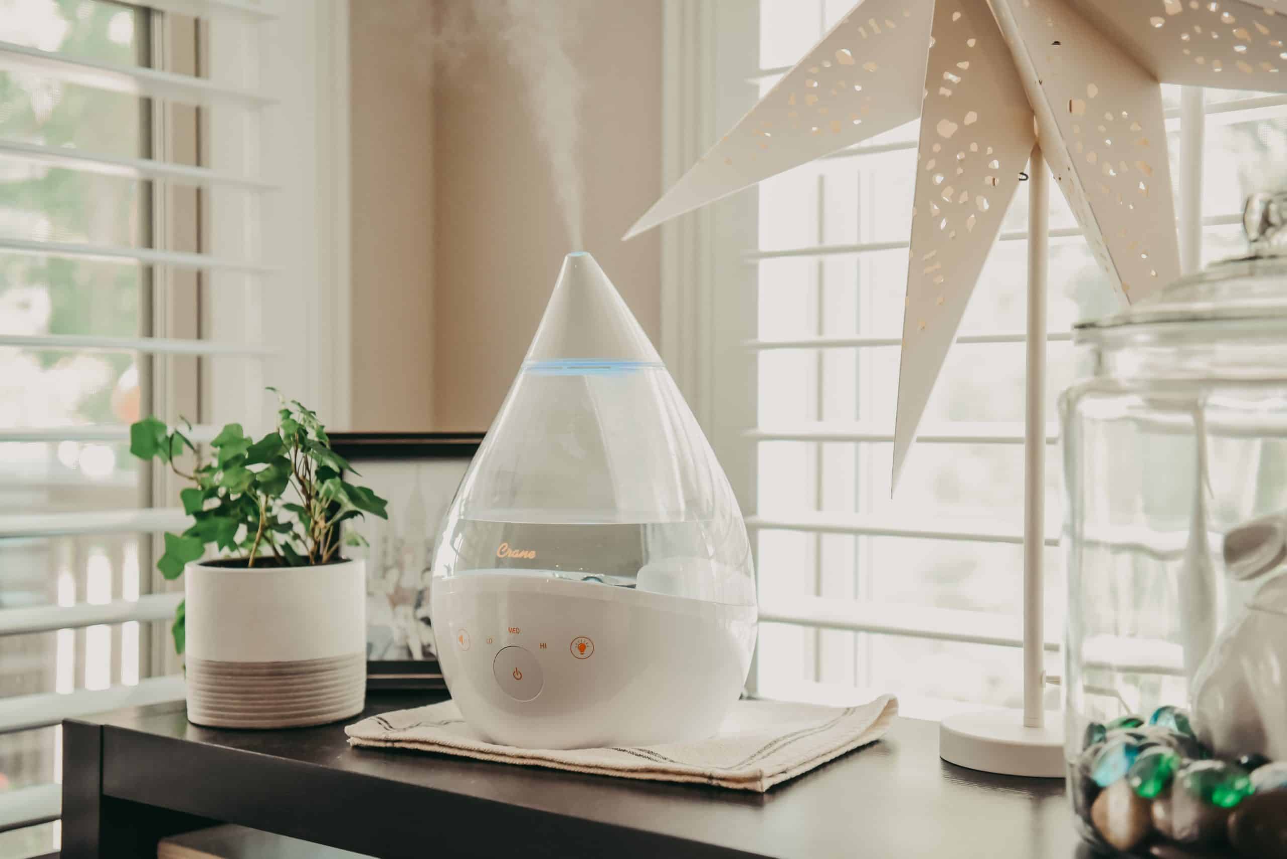 Crane Baby 4-in-1 Top Fill Humidifier with Sound Machine & Night Light- Bambi Baby