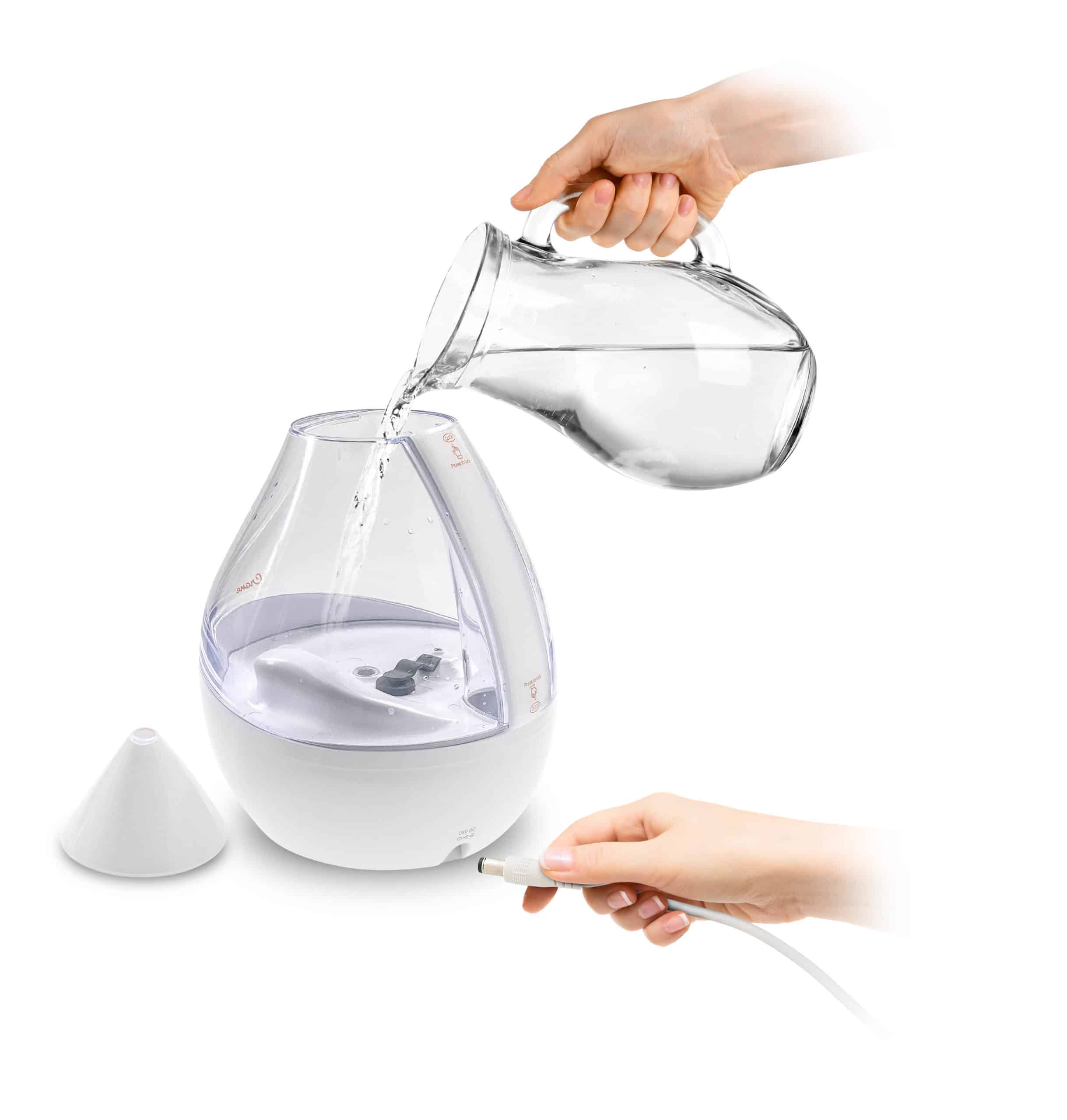 Crane Baby 4-in-1 Top Fill Humidifier with Sound Machine & Night Light- Bambi Baby