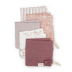 Crane Baby Violet 5-Piece Cotton Baby Washcloth Set