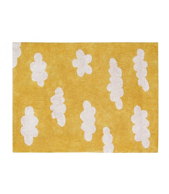 Lorena Canals Clouds Rug in Mustard- Bambi Baby
