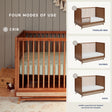 Maxi Cosi Everheart 4-in-1 Convertible Crib with Toddler Bed/Daybed Conversion Kit - Bambi Baby
