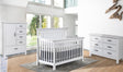 Fawn Baby Yosemite Conjunto de berçário de 3 peças - Berço de topo plano em branco vintage - Bambi Baby