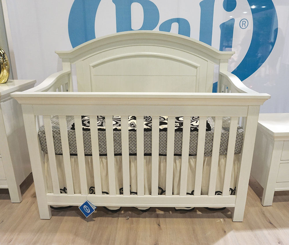 Fawn Baby Yosemite Conjunto de berçário de 2 peças - Berço e cômoda dupla em branco vintage- Bambi Baby