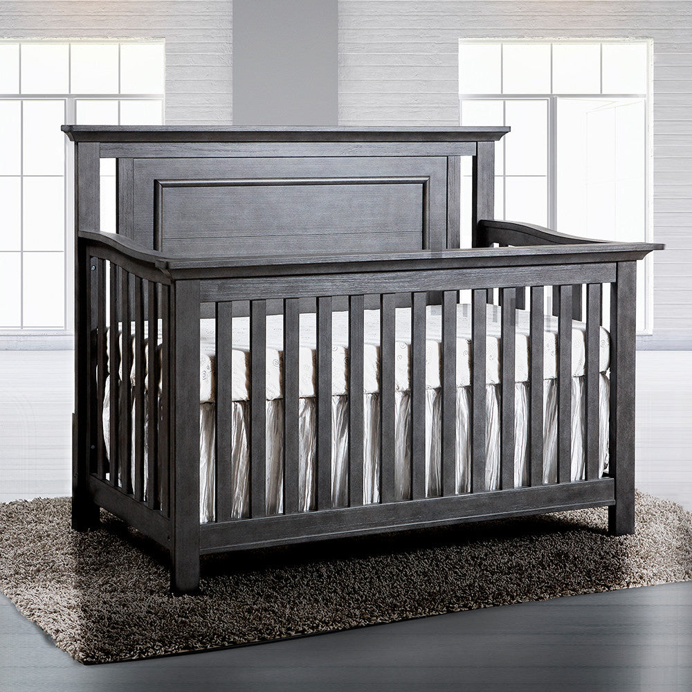 Pali Como Flat Top Crib in Distressed Granite- Bambi Baby