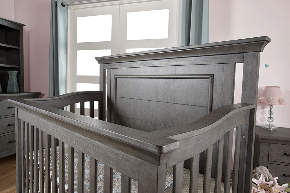Pali Como Flat Top Crib in Distressed Granite- Bambi Baby
