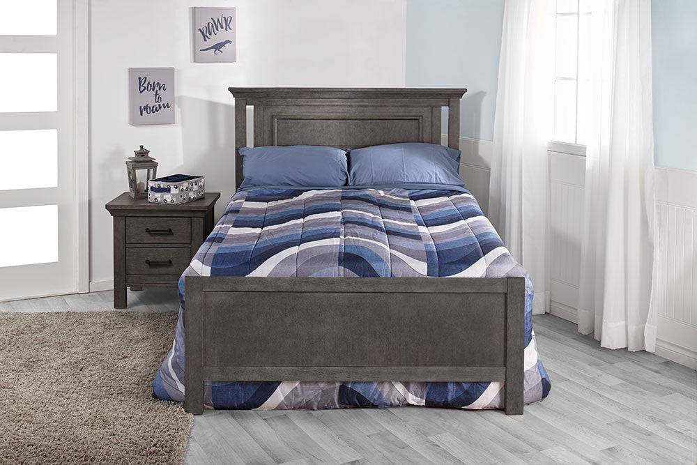 Pali Como Flat Top Crib in Distressed Granite- Bambi Baby