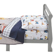 Bedtime Originals Construction Zone 4-Piece  Gray/Navy/White Toddler Bedding Set - Bambi Baby