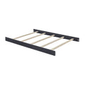 Midnight Slate Wood Full Bed Conversion Rails - Side View | Bambi Baby
