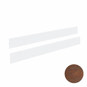 Walnut Finish Double Bed Rails Kit - Product View | Bambi Baby