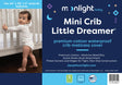 Moonlight Slumber Mini Crib Little Dreamer Mattress Cover - Bambi Baby