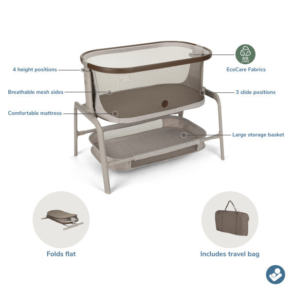 Maxi Cosi Lora Bedside Bassinet- Bambi Baby