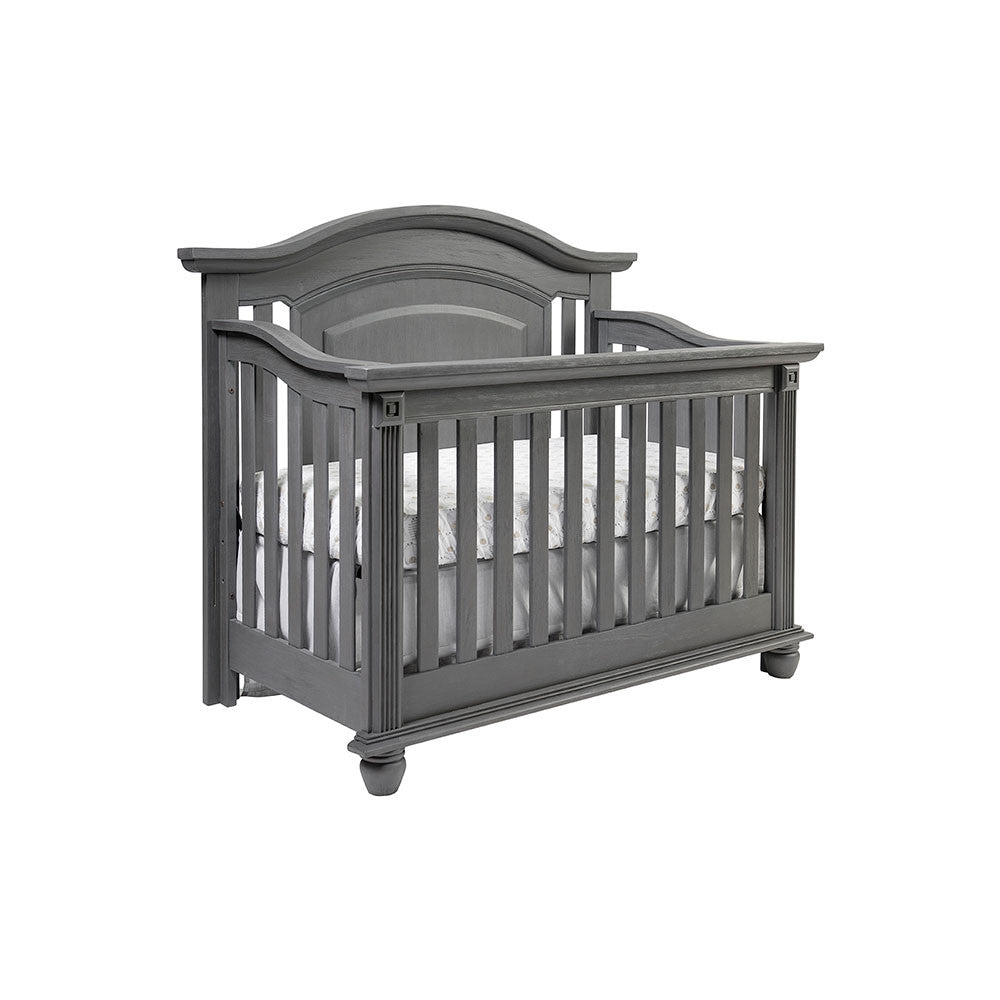 Oxford London Lane 4 in 1 Convertible Crib in Arctic Gray- Bambi Baby