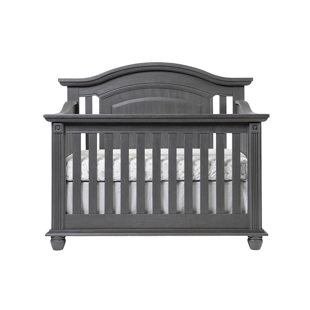 Oxford London Lane 4 in 1 Convertible Crib in Arctic Gray- Bambi Baby