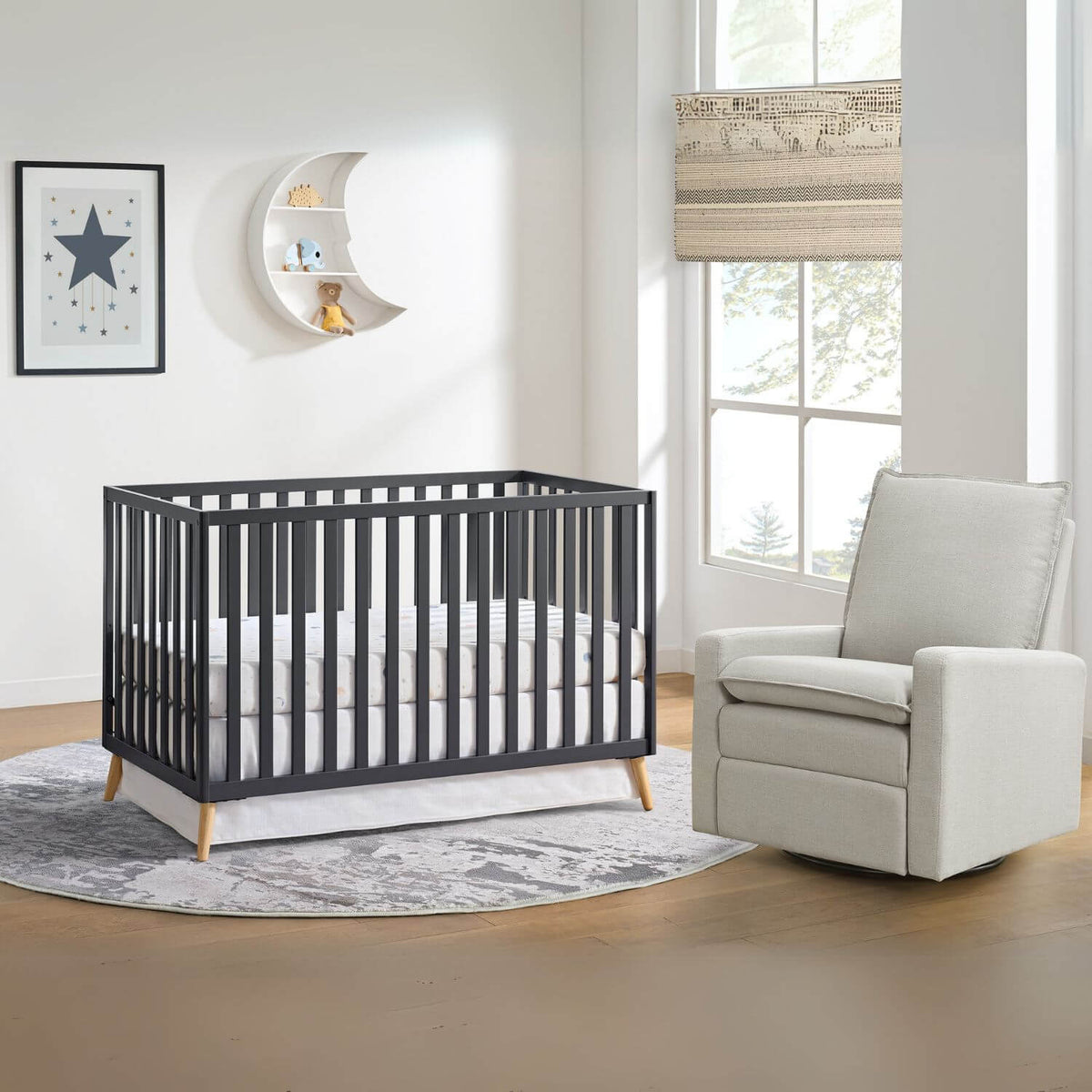 Oxford Baby Cozy Nest 3 In 1 Island Crib- Bambi Baby