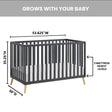 Oxford Baby Cozy Nest 3 In 1 Island Crib - Bambi Baby