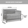 Oxford Baby Lazio 4-in-1 Convertible Crib - Bambi Baby