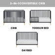 Oxford Baby Cozy Nest 3 In 1 Island Crib - Bambi Baby