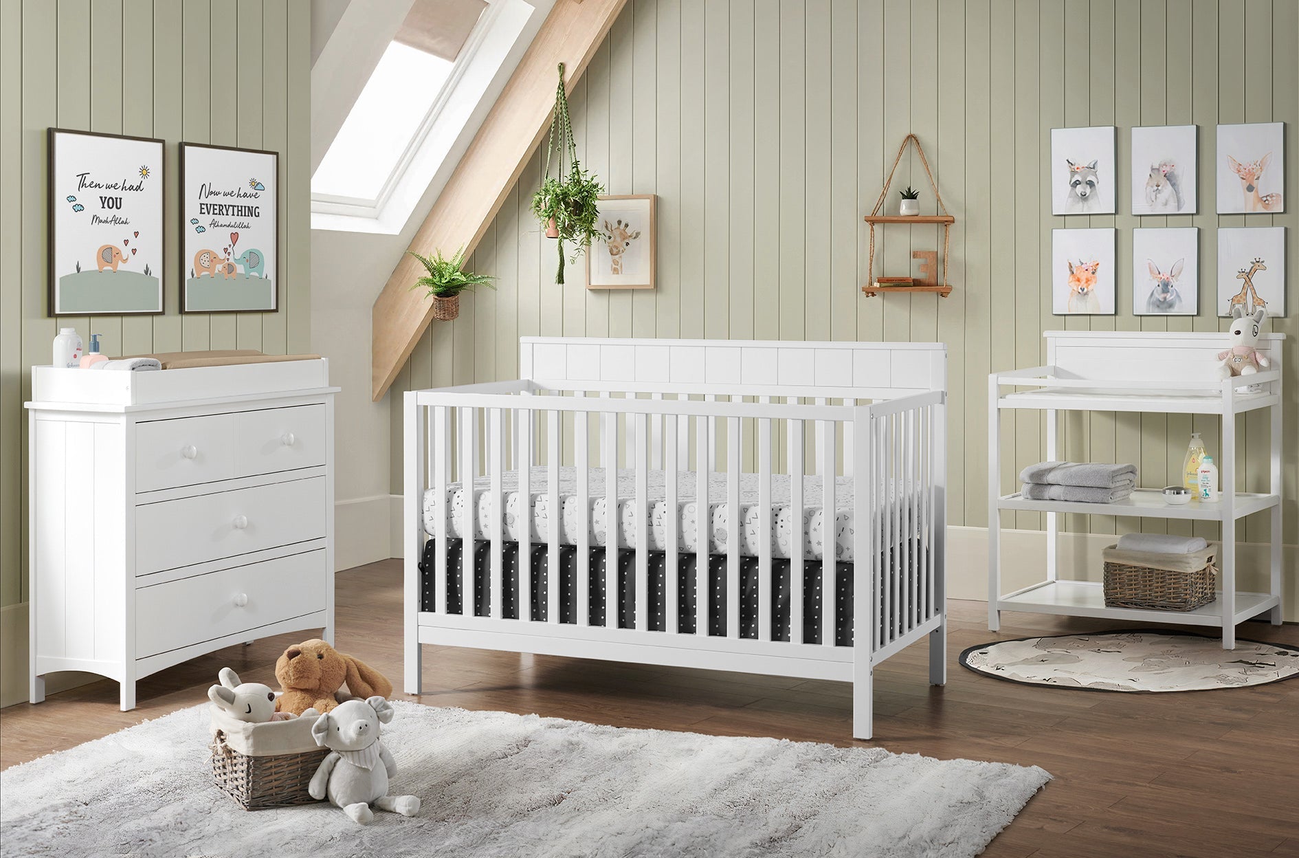 Oxford Baby Logan 4-in-1 Convertible Crib- Bambi Baby