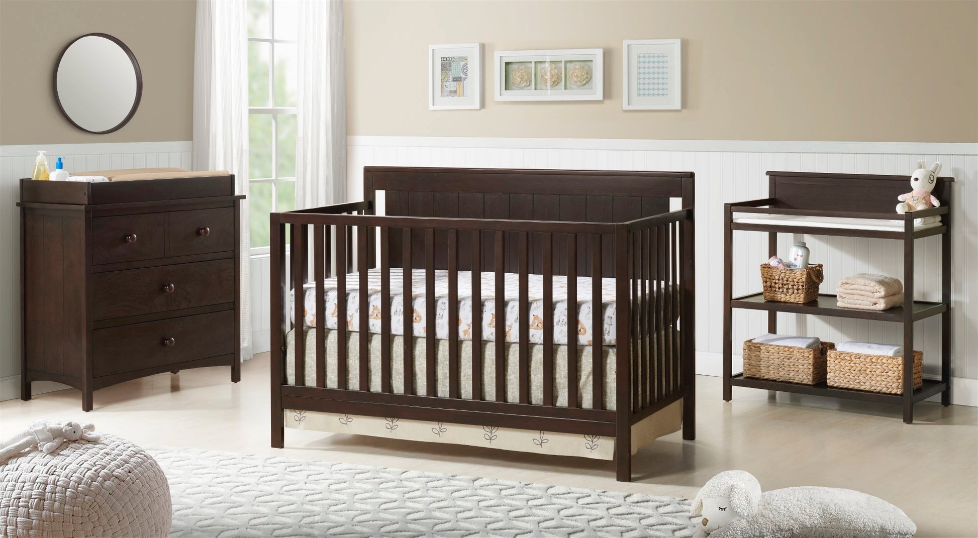 Oxford Baby Lazio 4-in-1 Convertible Crib- Bambi Baby