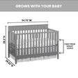 Oxford Baby Logan 4-in-1 Convertible Crib - Bambi Baby
