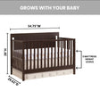 Oxford Baby Lazio 4-in-1 Convertible Crib - Bambi Baby