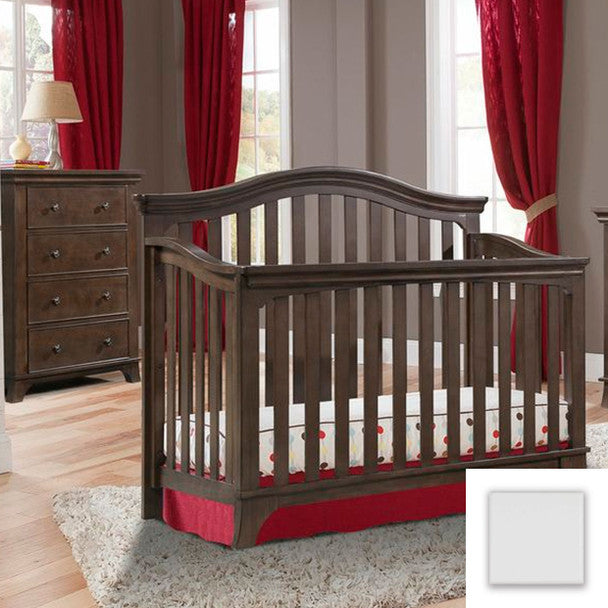 Conjunto de guardería Kensington de 2 piezas en blanco de Stella Baby &amp; Child: cuna y cómoda de 4 cajones- Bambi Baby